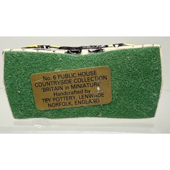 Miniature TEY POTTERY No 6 Public House Countryside Collection Britain Vintage - Picture 5 of 5
